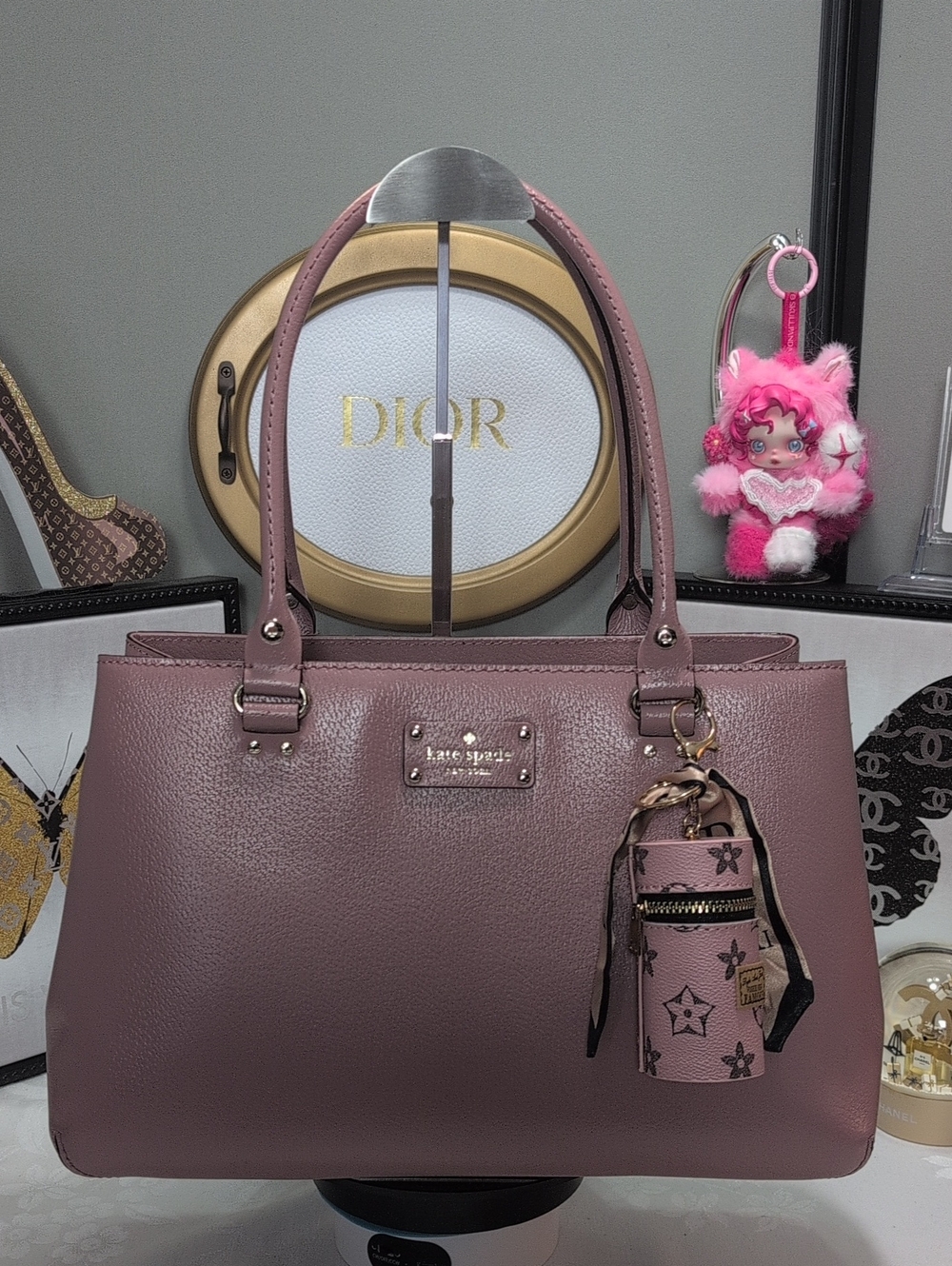 NEW! Kate Spade Wellesley Elana Leather Tote/shoulder Bag in Blush Pink 🩷
